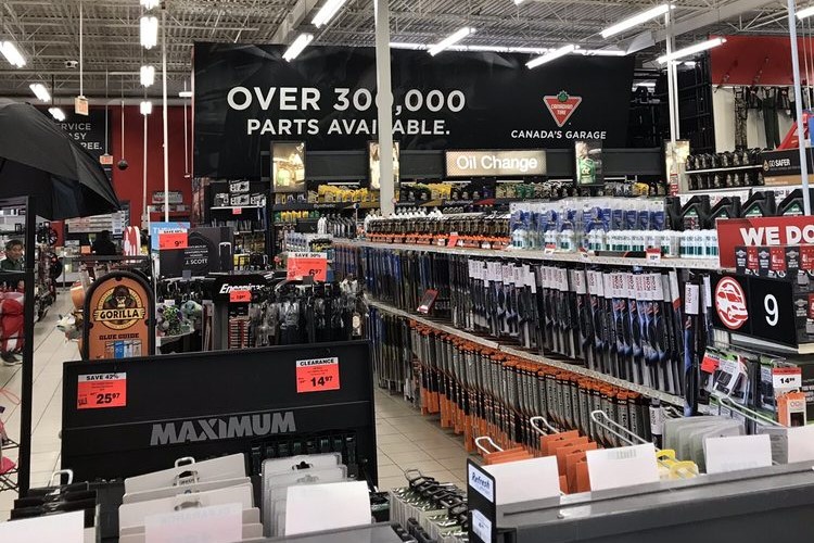 Canadian Tire Parts Deptartment.  Photo by Leonard E. on Yelp